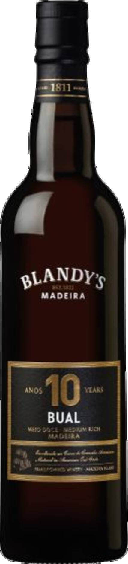 Blandy´s Bual 10 Years Old Medium Rich Madeira 500 ml