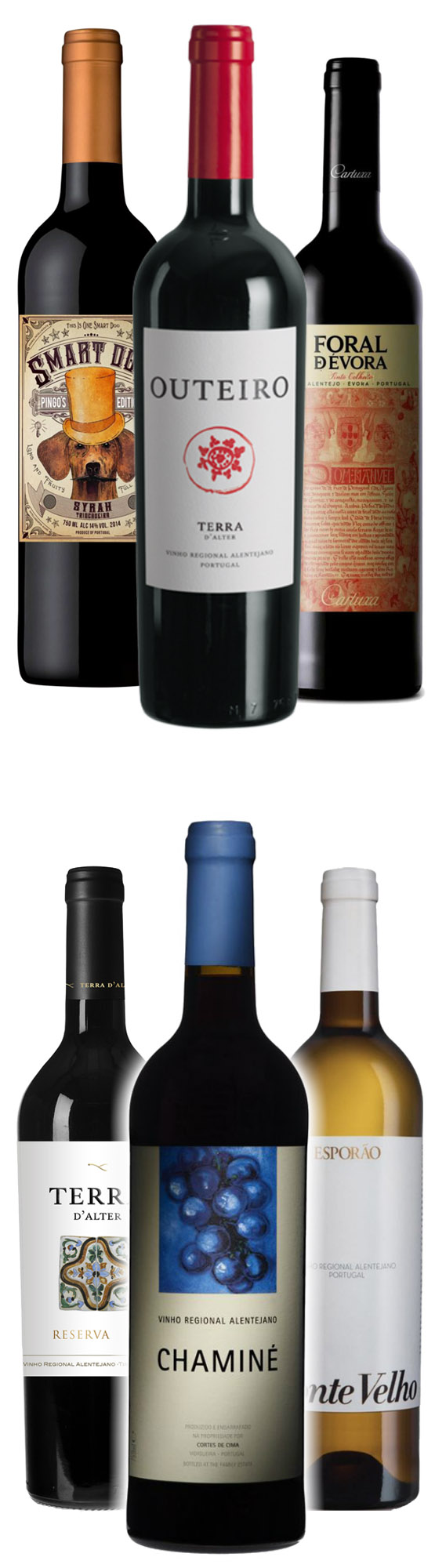 Typische Cuvées aus dem Alentejo