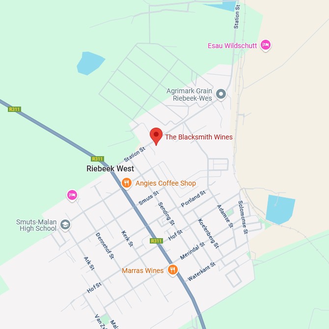 The Black Smith Wines Map