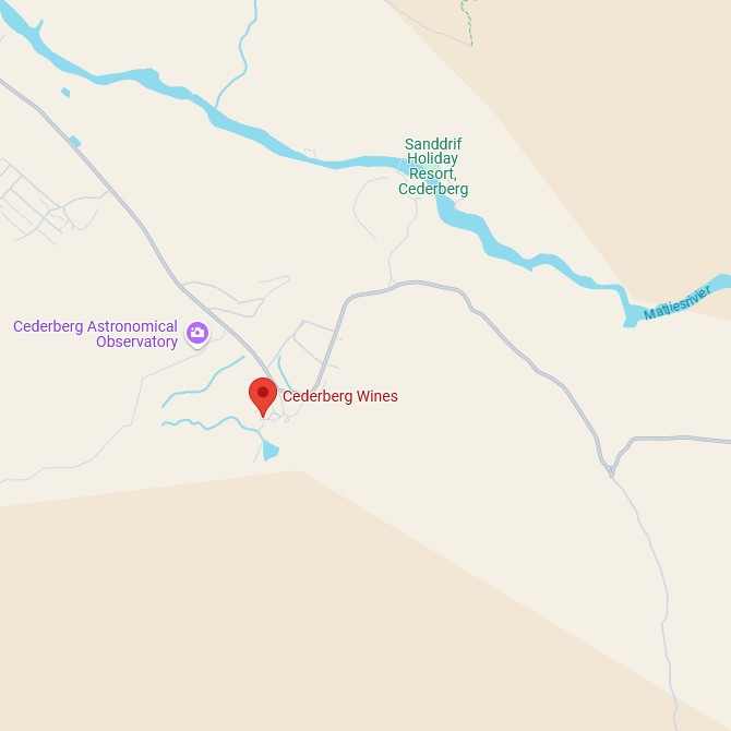 Cederberg Private Cellar Map