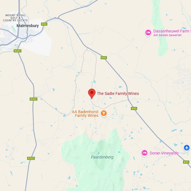 Sadie Family Wines Map