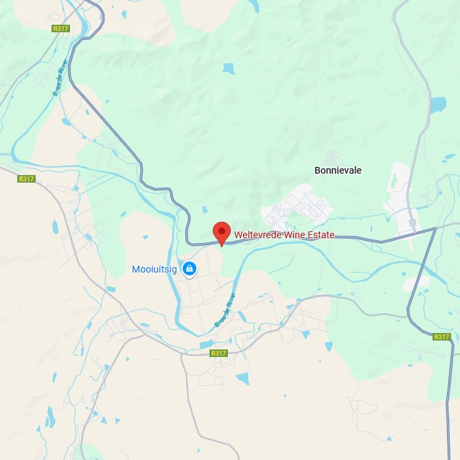 Weltevrede Estate Map