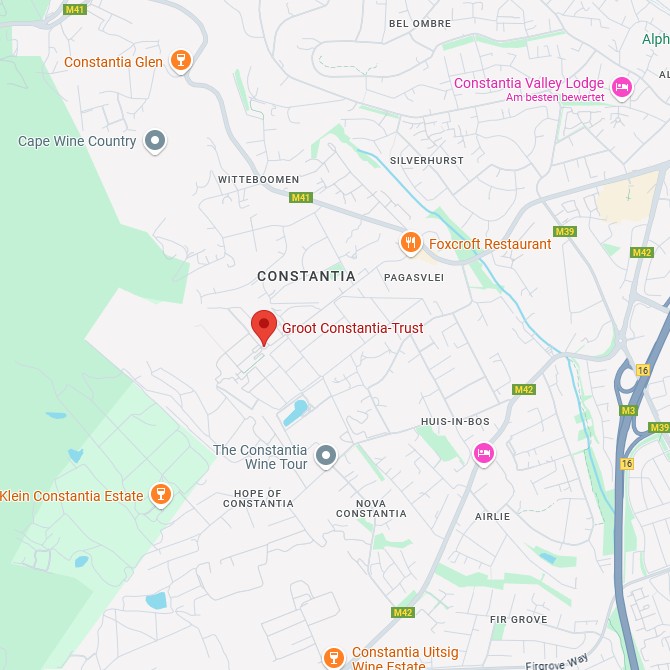 Groot Constantia Map