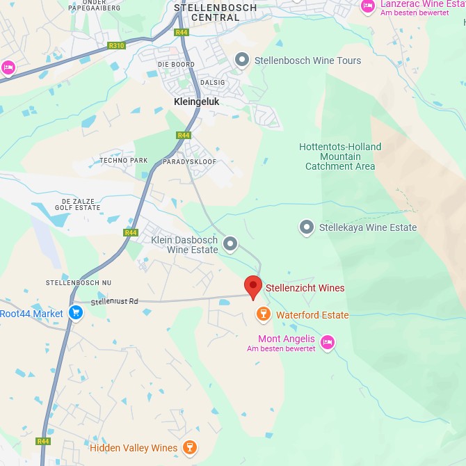 Stellenzicht Vineyards Map