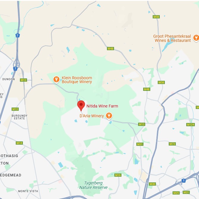 Nitida Cellars Map