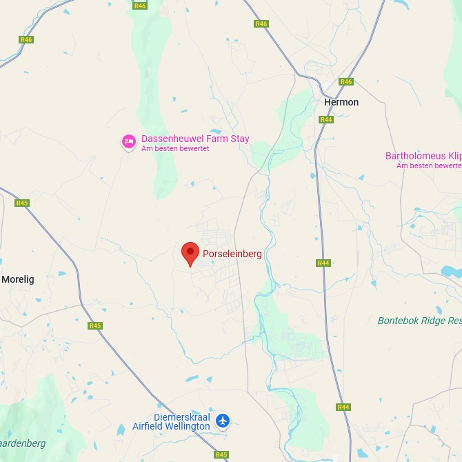 Porseleinberg Map