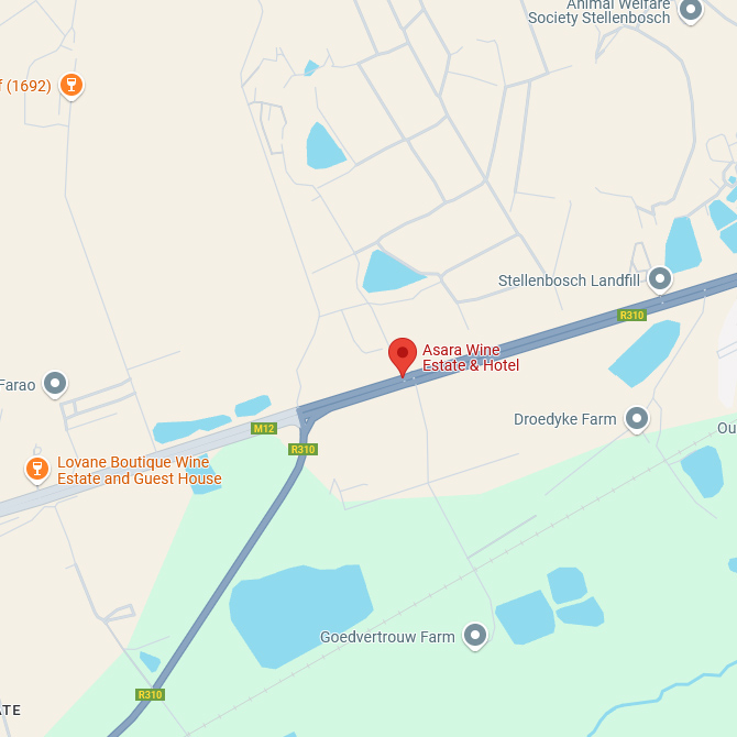 Asara Wine Estate Map