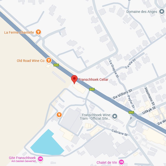 Franschhoek Cellar Map