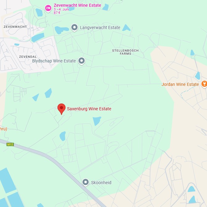 Saxenburg Wine Farm Map