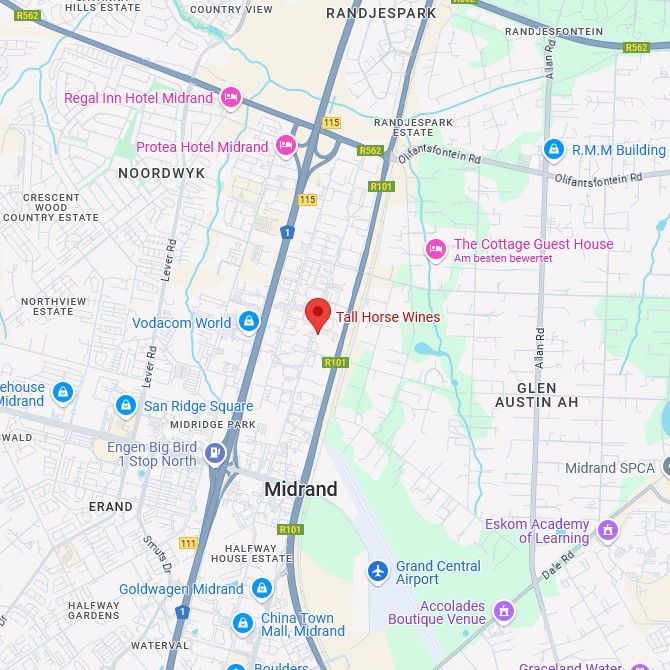 Tall Horse Wines Map