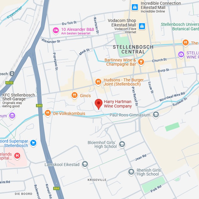 Harry Hartman Wine Company Pty Ltd. Map