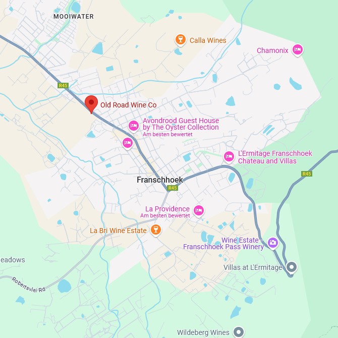 Old Road Wine Company Map