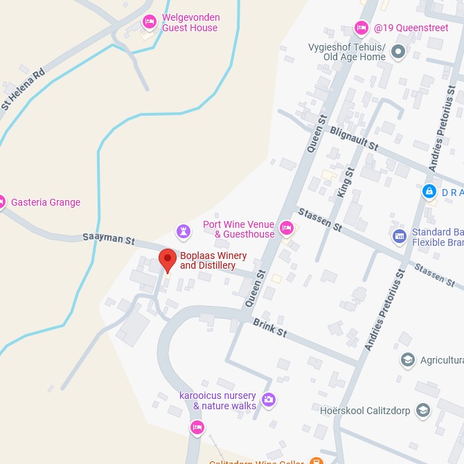 Boplaas Family Vineyards Map