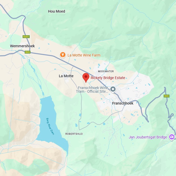 Rickety Bridge Winery Map